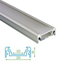 AL profil FKU11 pro LED, s plexi, 1m
