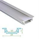 AL profil FKU12 pro LED, s plexi, 2m