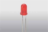 Bi-polární LED 5 mm, 60°, 10 mcd - zelená