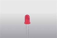 Blikající LED 5 mm, 60°, 20 mcd - zelená