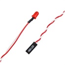 LED 5mm červená s kablíky 500mm a konektorem - HDD LED