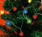 LED světelný mini řetěz, 1,9 m, 20 LED, multibarevný
