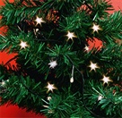 LED světelný mini řetěz, 2,9 m, 30 LED, teplá bílá