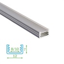 AL profil FKU22 pro LED, s plexi, 1m