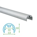 AL profil FKU25 pro LED, bez plexi, 1m
