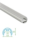 AL profil FKU25 pro LED, s plexi, 1m