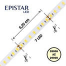 LED pásek 112LED/m, 5630, IP20, 2800 - 2900 K, bílá, 24V, 5m