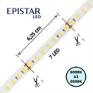 LED pásek 112LED/m, 5630, IP20, 6000 - 6500 K, bílá, 24V, 5m