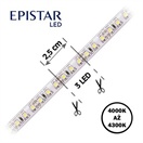 LED pásek 120LED/m, 2835, IP20, 4000 - 4300 K, bílá, 12V, 10m