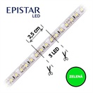 LED pásek 120LED/m, 2835, IP20, zelená, 12V, 10m