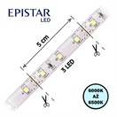 LED pásek 60LED/m, 2835, IP65, 6000 - 6500 K, bílá, 24V, 20m