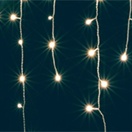 LED světelný závěs, 10 x 0,7 m, 200 LED, 8 programů, teplá bílá