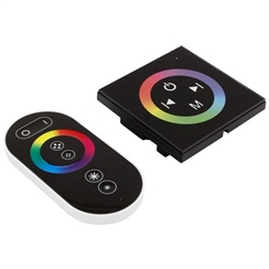 Ovladač pro RGB LED pásky 12/24V, 3x4A, manuální dotykový + RF DO