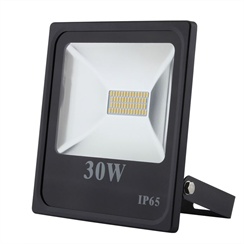 LED reflektor Slim SMD 30W černý, 5500K