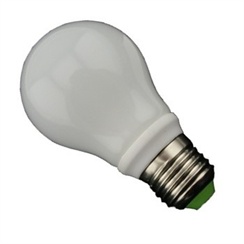 LED žárovka E27, A60, 5W, bílá, 300°, Ra>80, 200-240V
