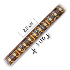 LED pásek 120LED/m, 3528, IP65, žlutá, 12V, š.10mm