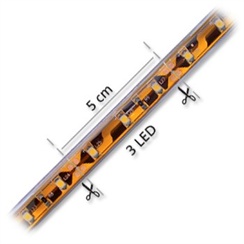 LED pásek 60LED/m, 3528, IP65, 6000 - 6500 K, bílá, 12V, š.10mm