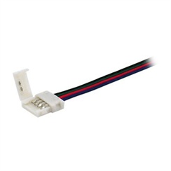 Napájecí kabel pro LED pásek 10mm RGB s konektorem 4p, 15cm