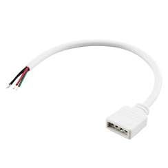 Napájecí kabel pro RGB s konektorem RM 2,54 - 4p, 1x zásuvka, 15cm