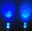 LED 5mm modrá 2500mcd 40°. 470nm