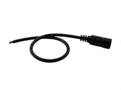 Napájecí kabel s konektorem DC 5,5 x 2,1mm, 1x zásuvka, 20cm černý