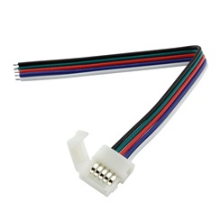 Napájecí kabel pro LED pásek RGBW 10mm s konektorem 5p, 15cm