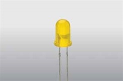 LED-2mA 5mm žlutá dif. 3.2mcd 60°