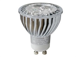 LED žárovka GU10, PAR16, 5W, bílá, 230V